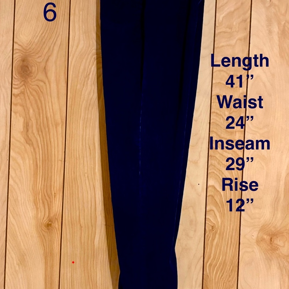 Cherokee Navy Corduroy Ankle Pants